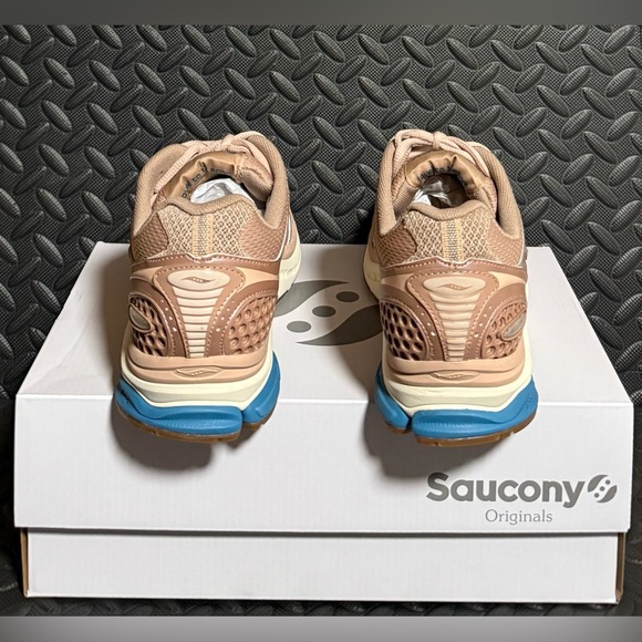 Mens Saucony‎ Athletic Sneakers Tan Blue Size 9 main image 6